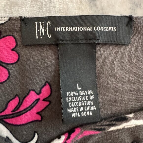 INC International Concepts Maxi Dress Large Beaded Paisley Brown Pink White Boho - Picture 4 of 9